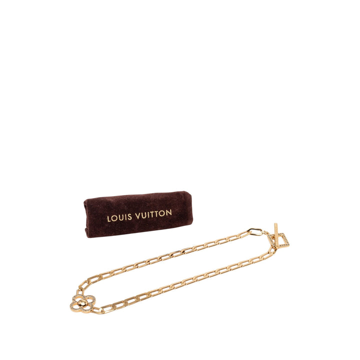 Louis Vuitton plaqué Cristal Flower Power Collier
