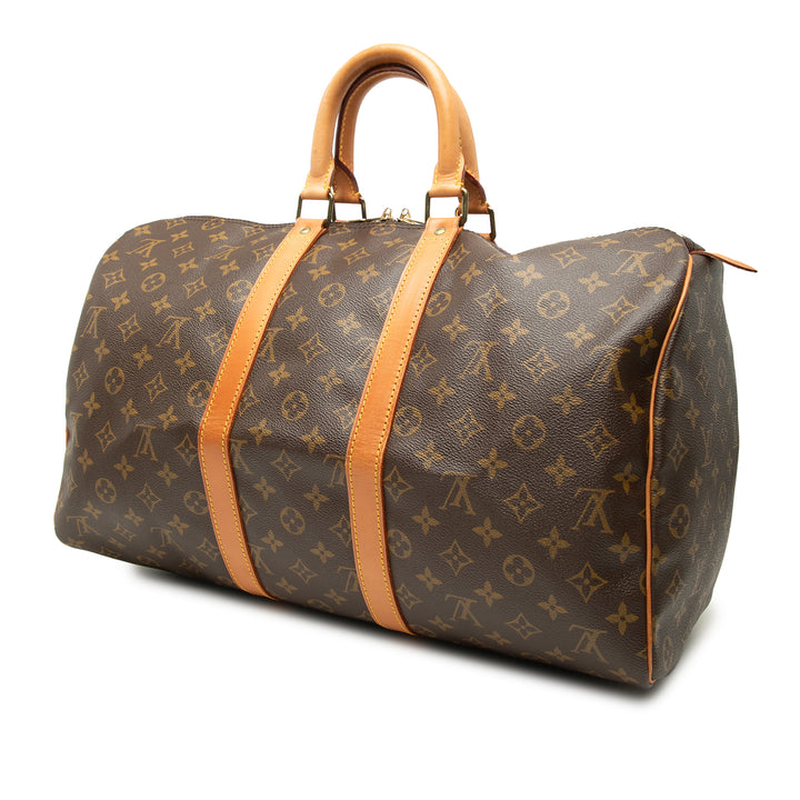 Louis Vuitton Keepall 45 Monogram Marron