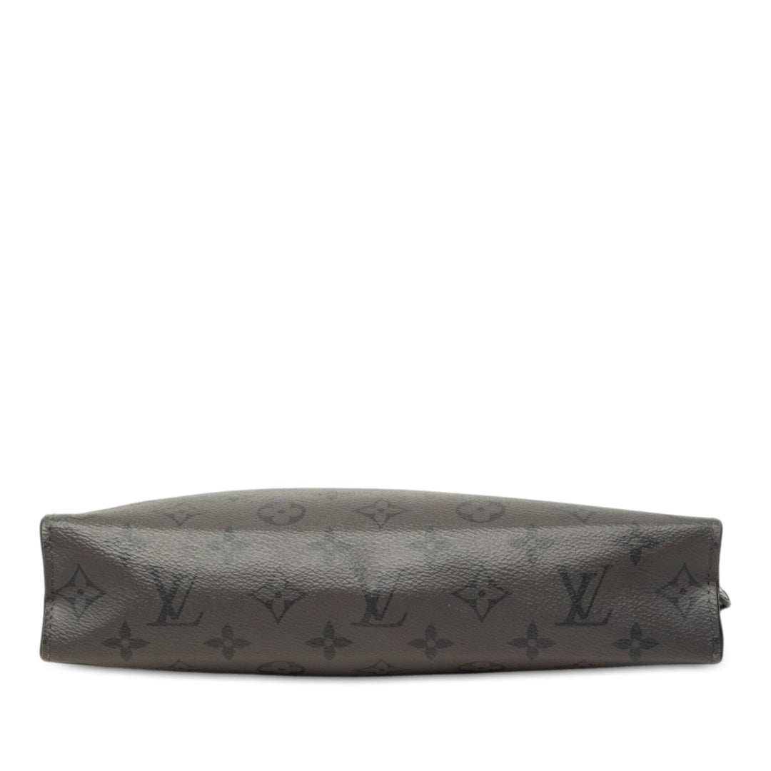 Louis Vuitton Reverse Pochette Voyage MM Monogram Eclipse Gris – vue 3 – GABY PARIS