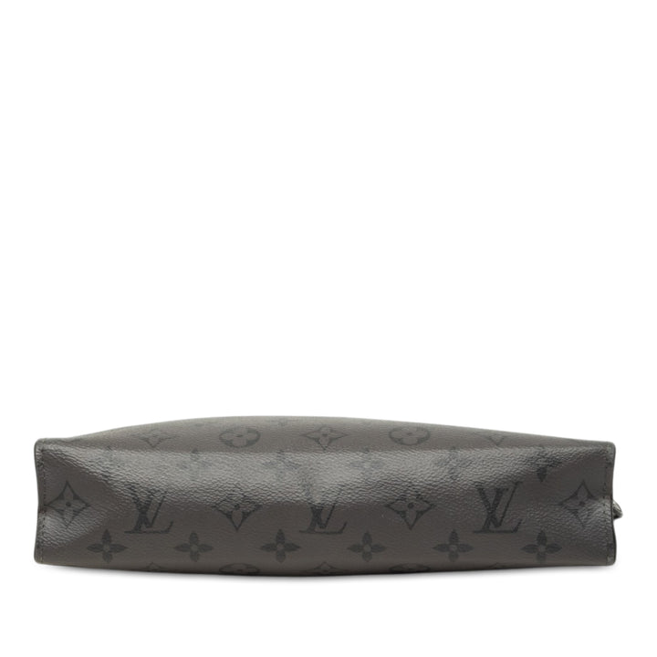 Louis Vuitton Reverse Pochette Voyage MM Monogram Eclipse Gris – vue 3 – GABY PARIS