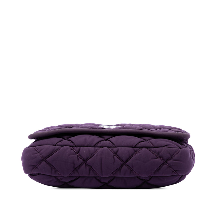 Chanel Small Matelassé Nylon Bubble à rabat