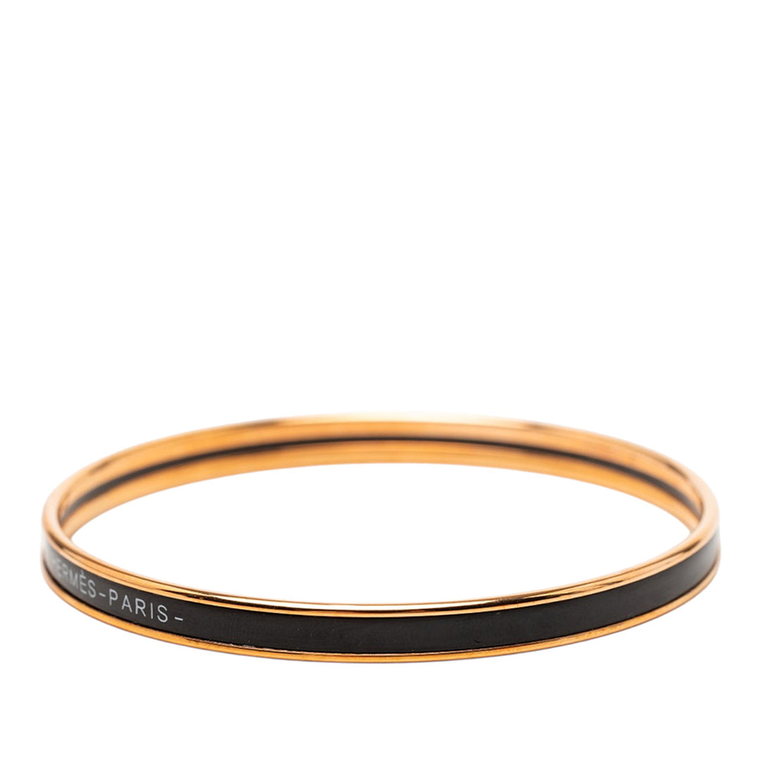 Hermès Extra Narrow Émail Uni Bangle 62