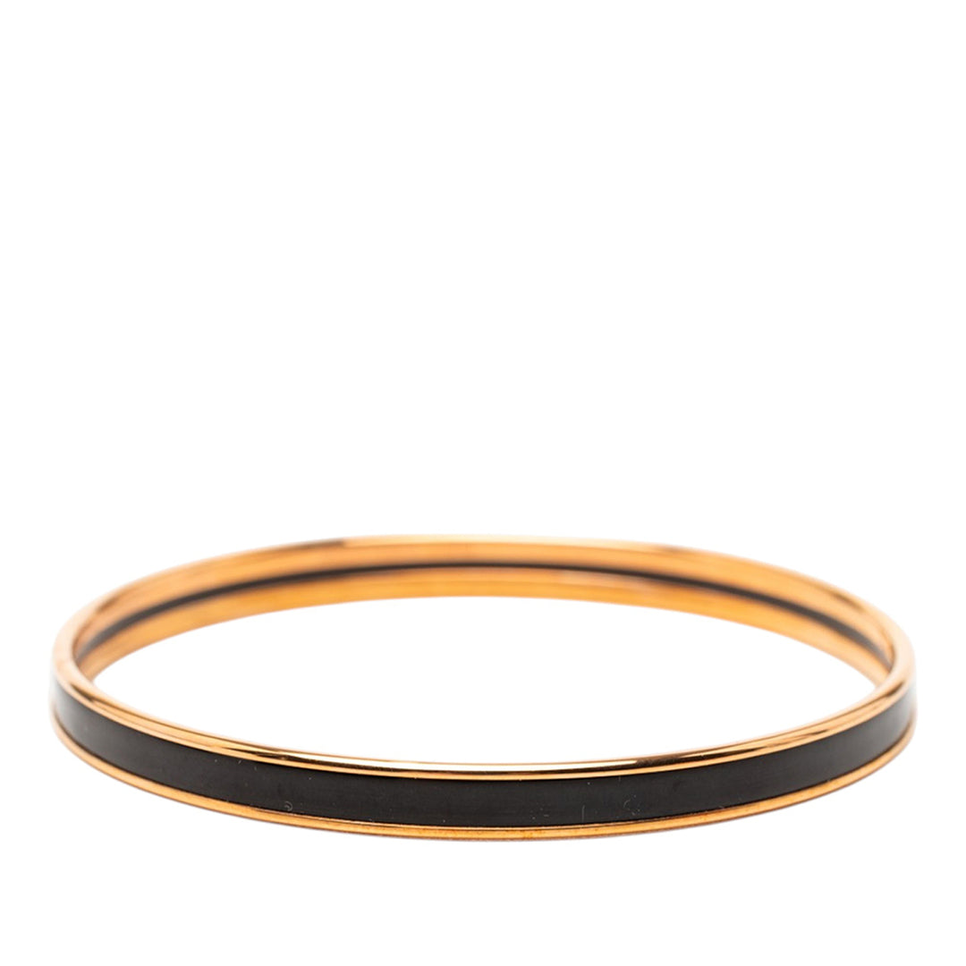Hermès Extra Narrow Émail Uni Bangle 62