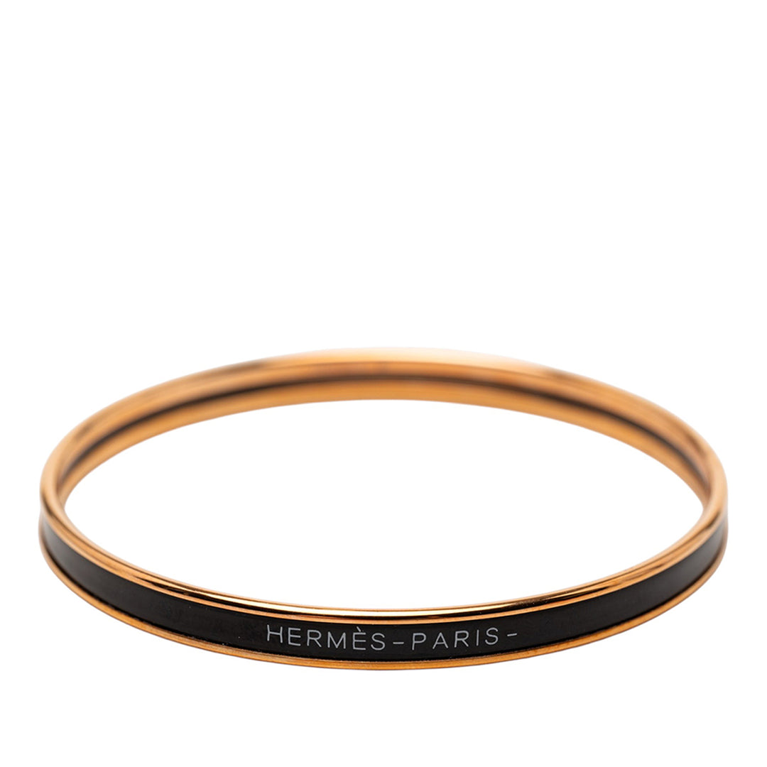 Hermès Extra Narrow Émail Uni Bangle 62
