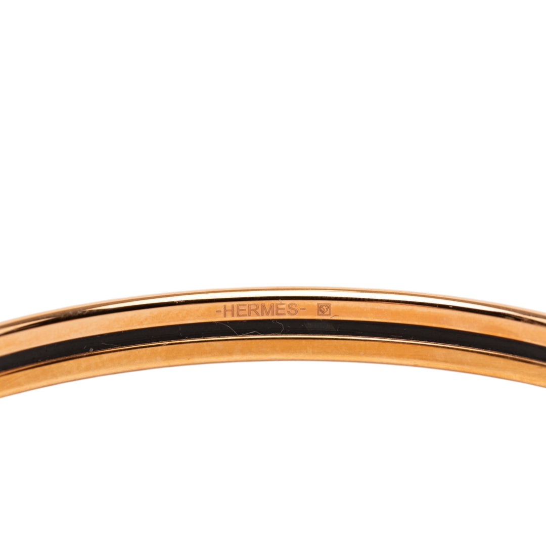 Hermès Extra Narrow Émail Uni Bangle 62