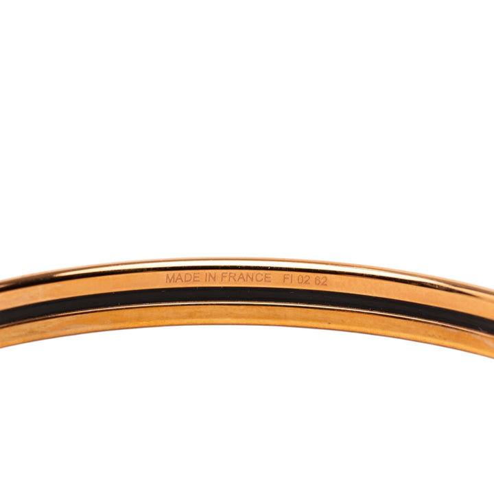 Hermès Extra Narrow Émail Uni Bangle 62