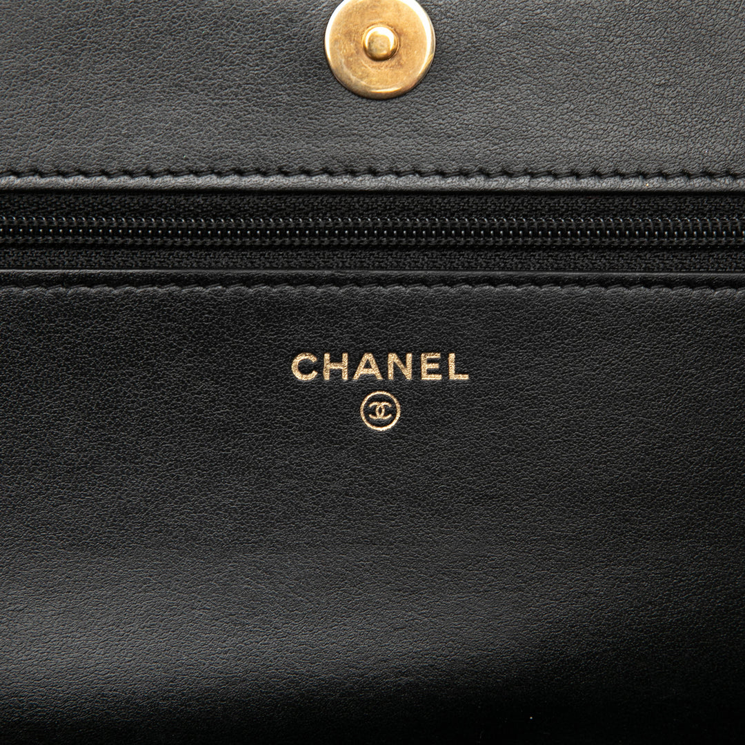 Chanel Matelassé Caviar Boy Wallet on Chain