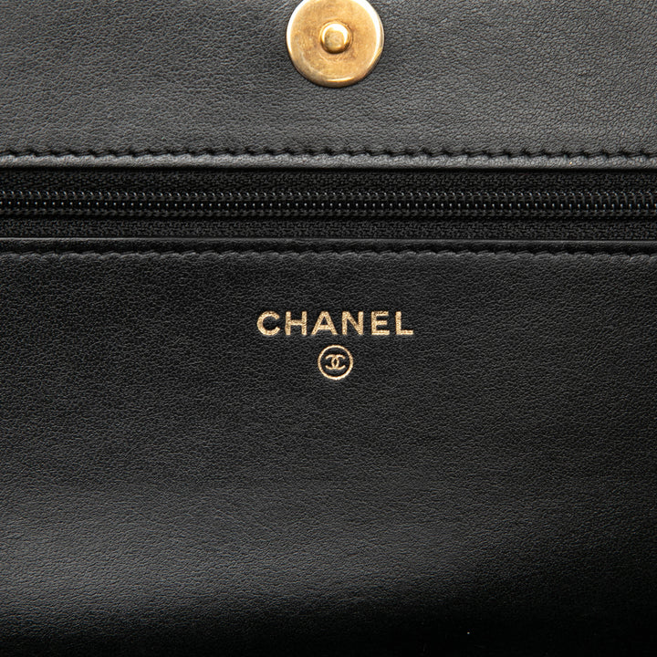 Chanel Matelassé Caviar Boy Wallet on Chain