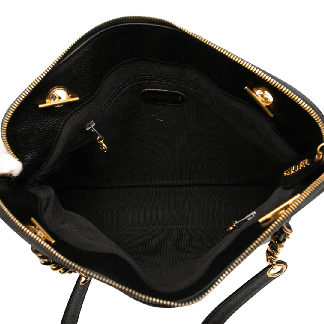 Chanel Caviar Logo Chain Sac bandoulière