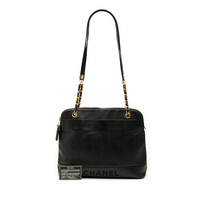 Chanel Caviar Logo Chain Sac bandoulière