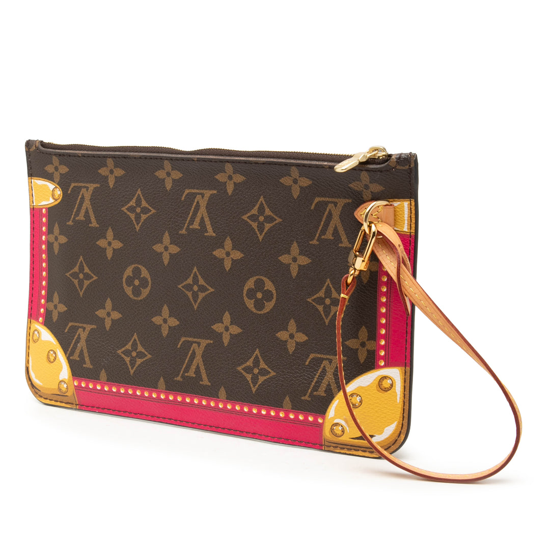 Summer Trunks Neverfull Pochette MM Monogram Marron