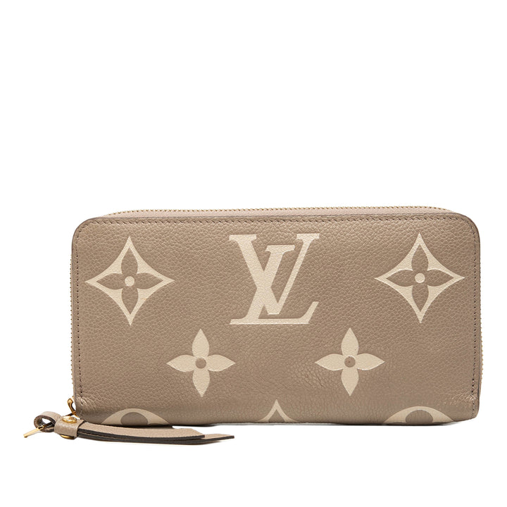 Louis Vuitton Bicolor Monogram Empreinte Giant Zippy Portefeuille