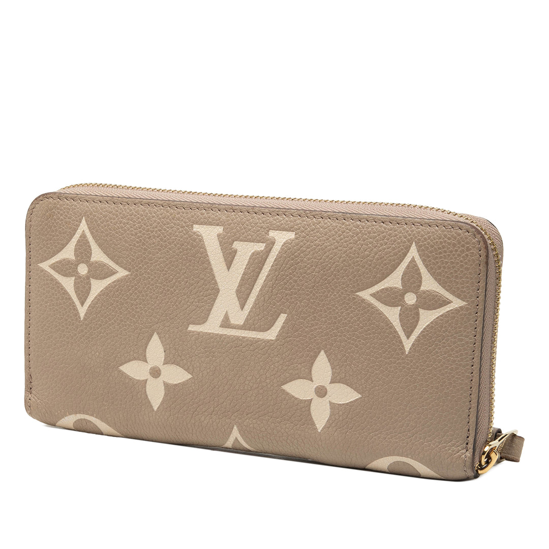 Louis Vuitton Bicolor Monogram Empreinte Giant Zippy Portefeuille