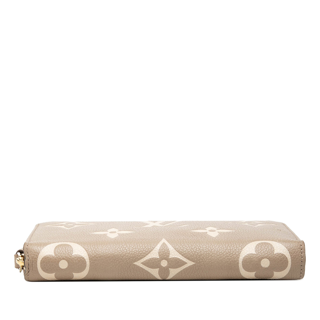 Louis Vuitton Bicolor Monogram Empreinte Giant Zippy Portefeuille