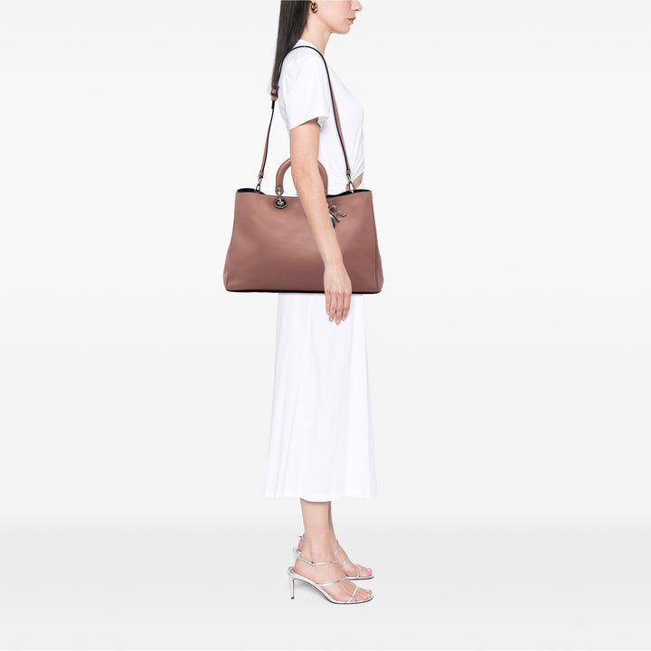 Dior Diorissimo Cabas Grand Cuir de veau Rose – vue 5 – GABY PARIS