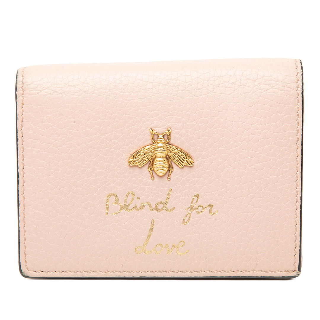 Gucci Cuir de veau Blind for Love Compact Portefeuille