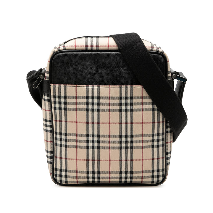 Burberry House Check Toile Sac porté croisé