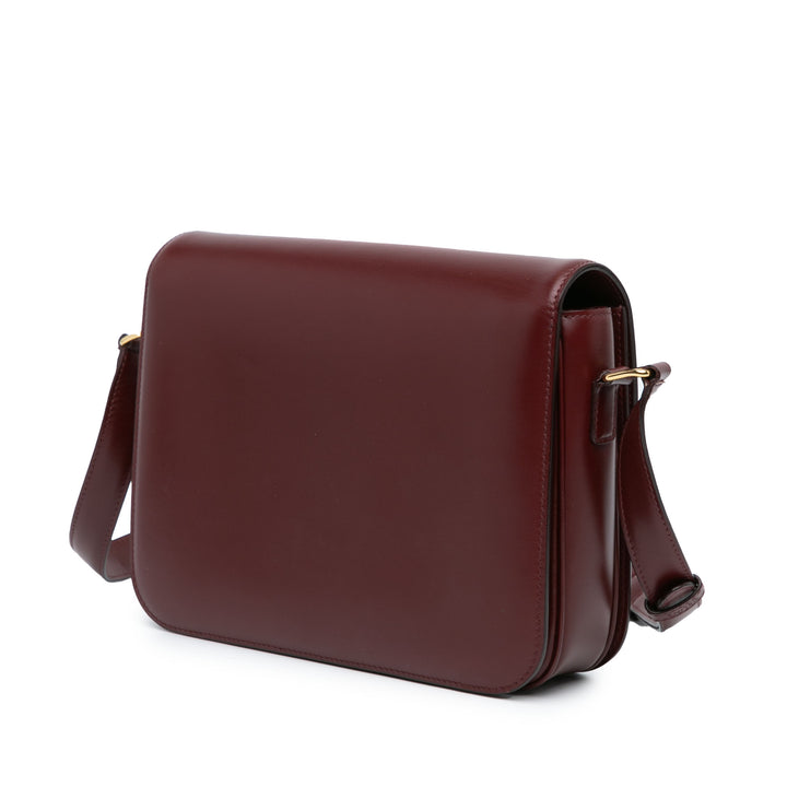 Celine Calfskin Triomphe Crossbody Red - GABY PARIS