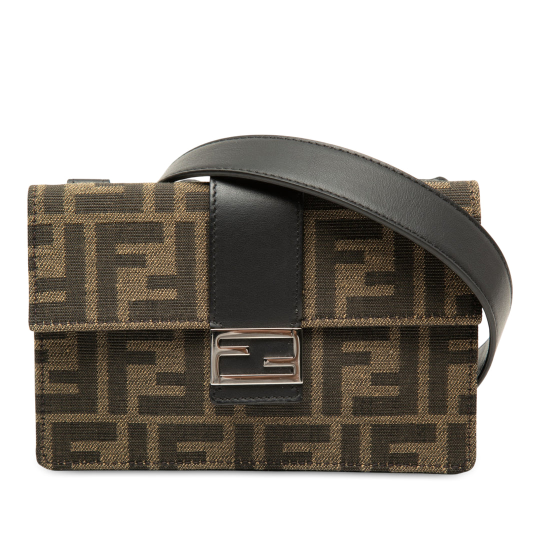 Fendi Zucca Toile Convertible Baguette Pochette