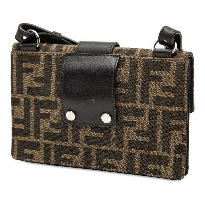 Fendi Zucca Toile Convertible Baguette Pochette
