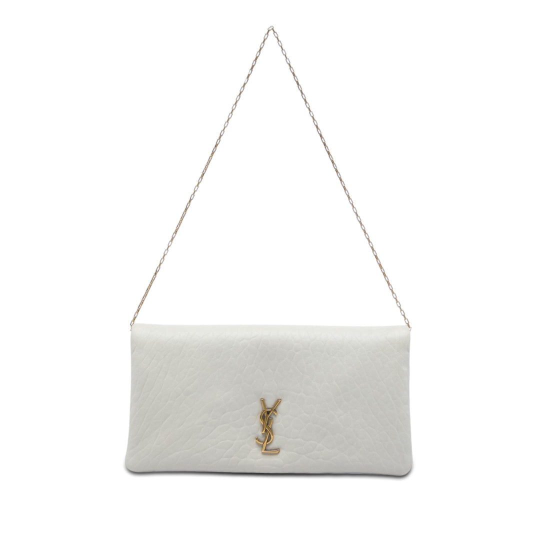 Saint Laurent Mini Grained Cuir d’agneau Calypso Sac bandoulière