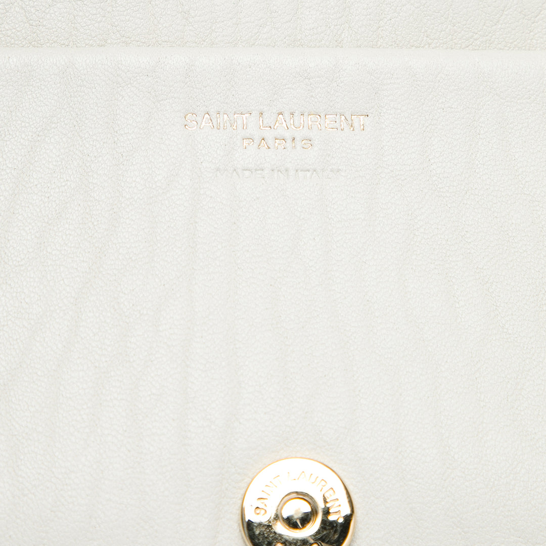 Saint Laurent Mini Grained Cuir d’agneau Calypso Sac bandoulière