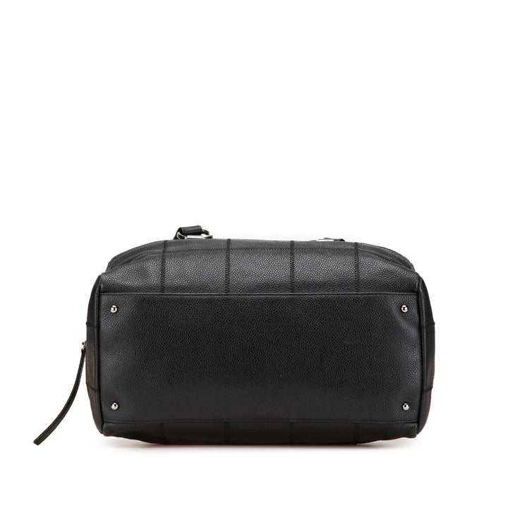 Choco Bar Caviar Shoulder Bag Black - Gaby Paris