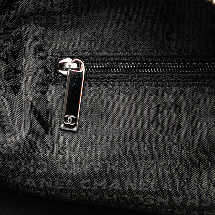 Choco Bar Caviar Shoulder Bag Black - Gaby Paris