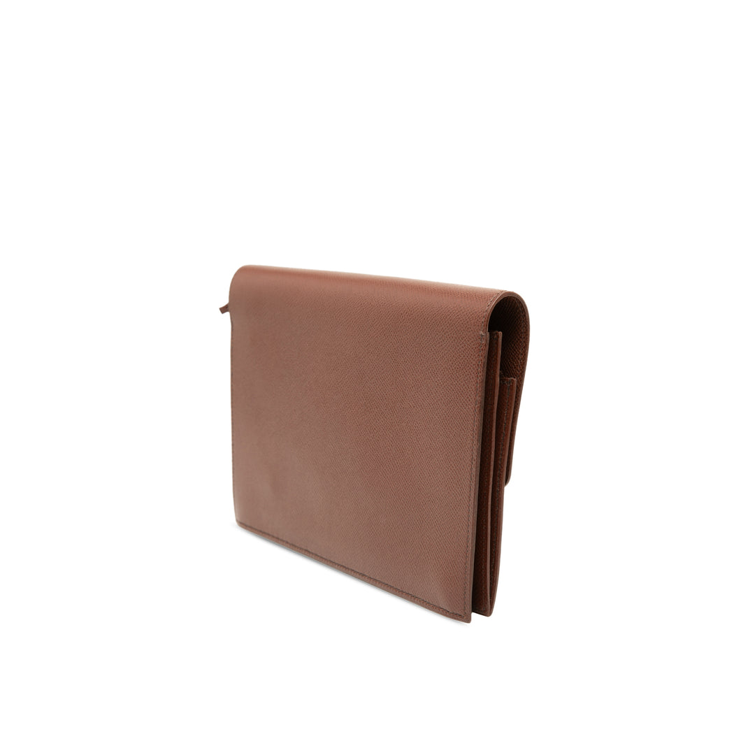 Hermès Courchevel Jet Pochette Cuir