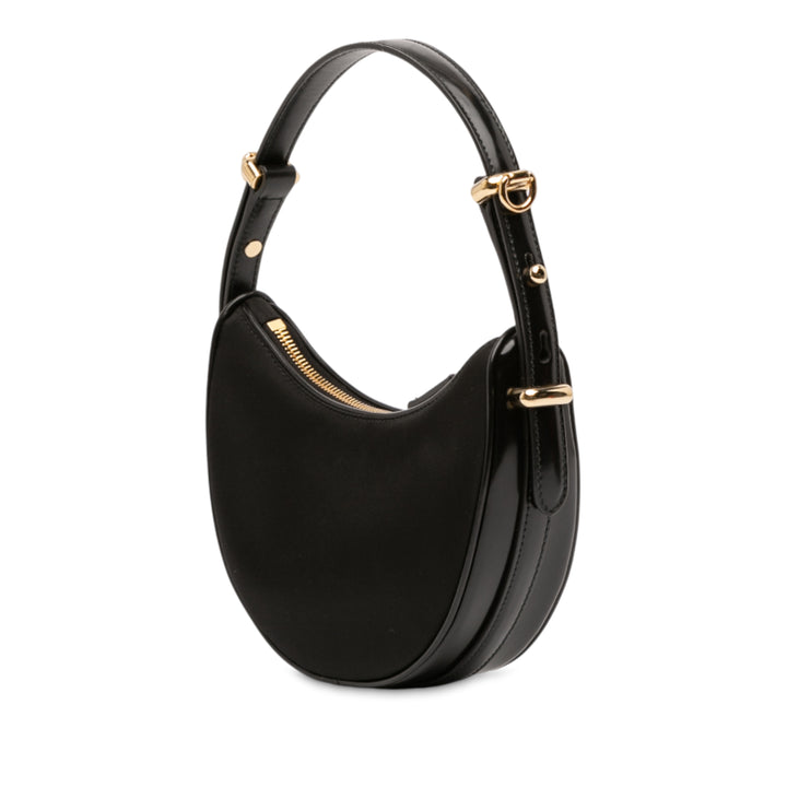 Prada Small Re Nylon et Cuir Arque Sac