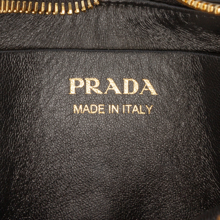 Prada Small Re Nylon et Cuir Arque Sac