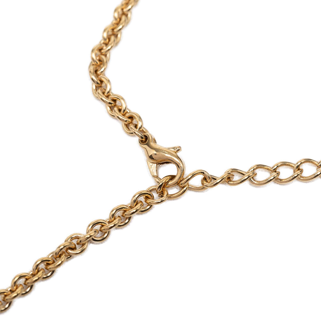 Dior plaqué Logo Pendant Collier