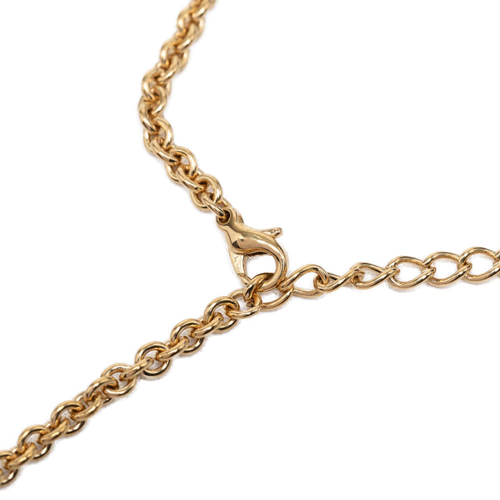 Dior plaqué Logo Pendant Collier