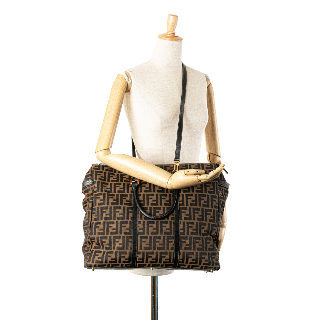 Zucca Canvas Satchel Brown - Gaby Paris