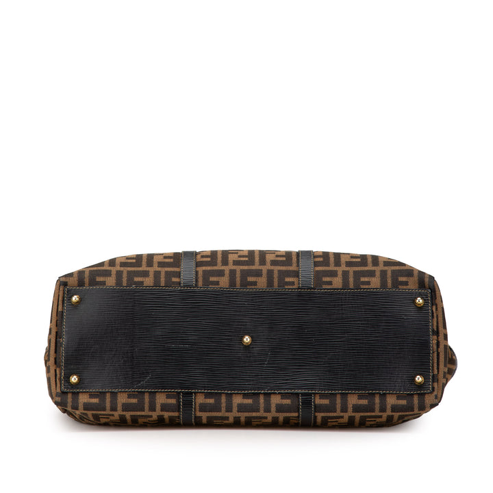 Zucca Canvas Satchel Brown - Gaby Paris