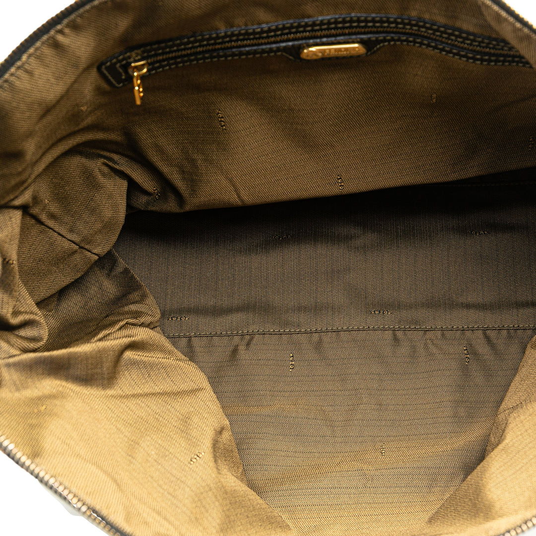 Zucca Canvas Satchel Brown - Gaby Paris