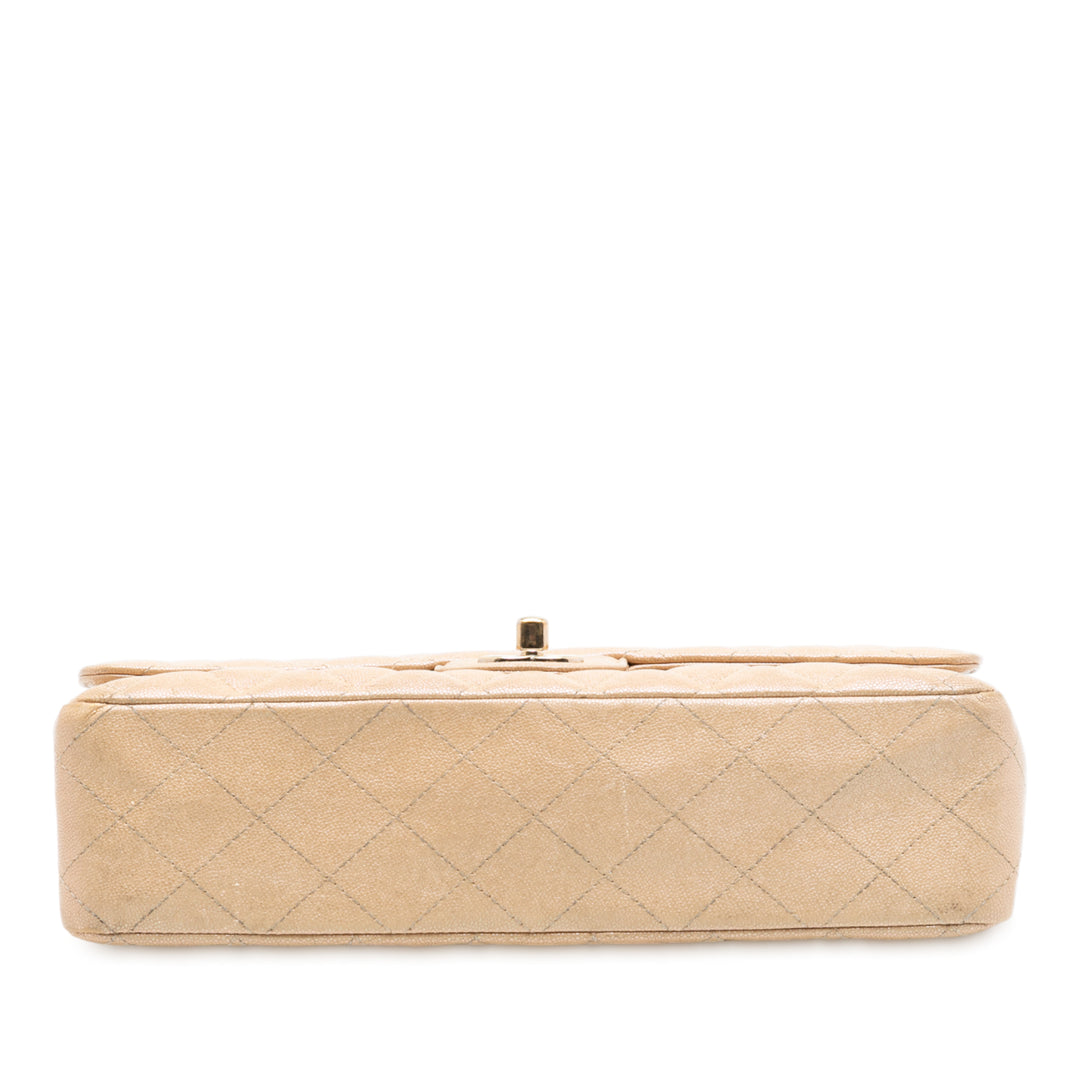 Chanel Medium Classic Iridescent Caviar Double rabat