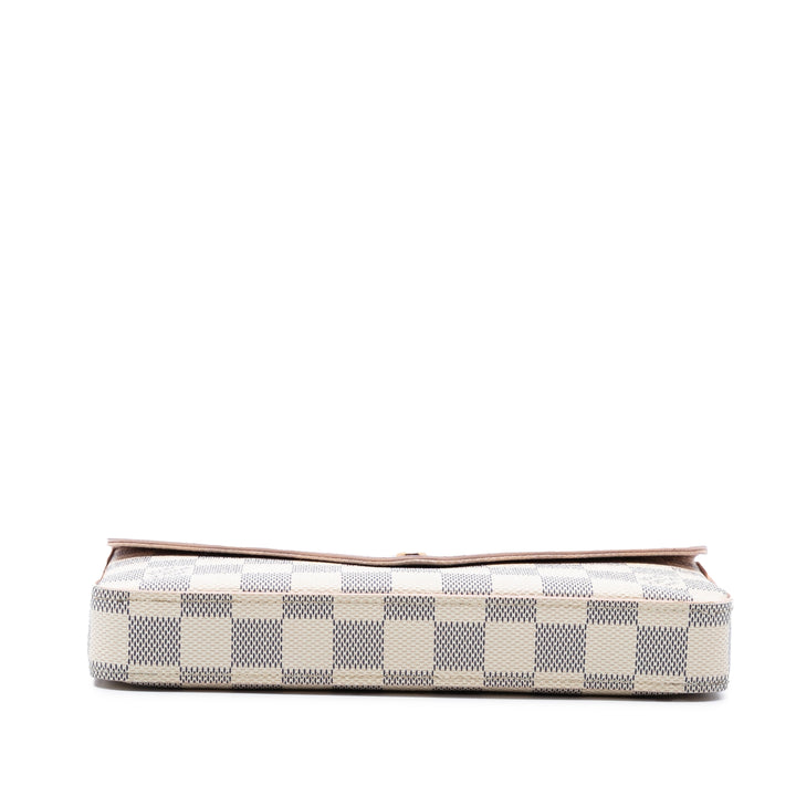 Louis Vuitton Damier Azur Cuir de veau Pochette Felicie