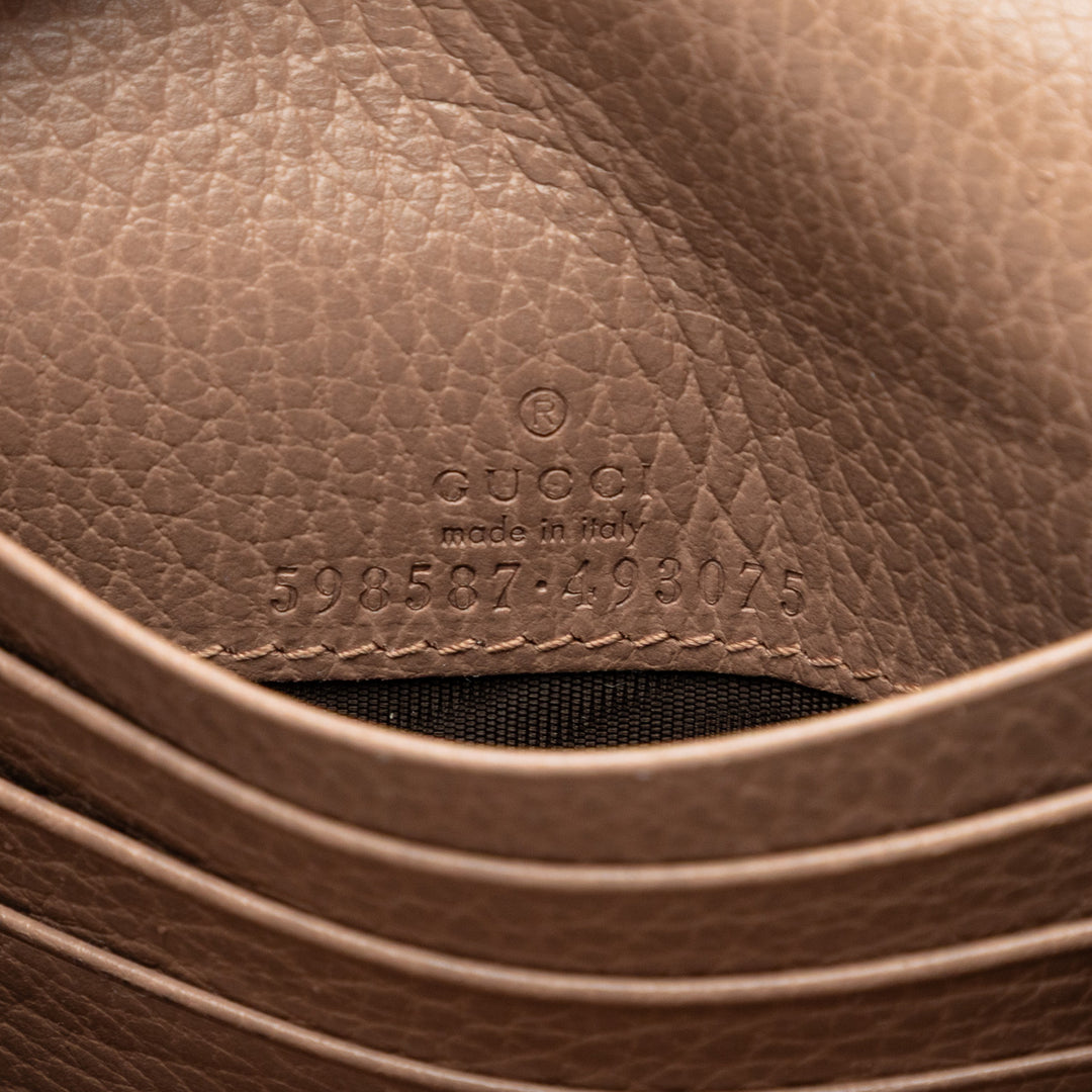 Gucci Bicolor GG Marmont Cuir de veau et GG Supreme Portefeuille