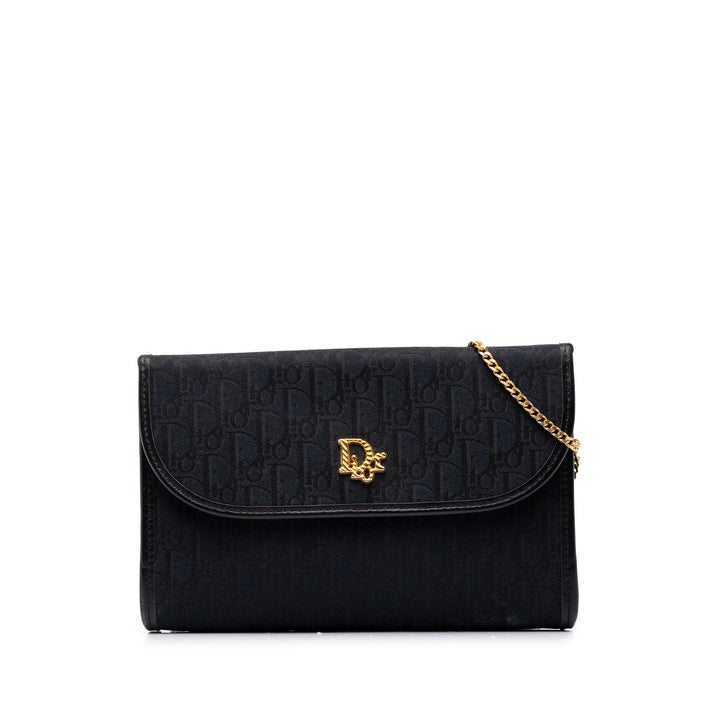 Dior Sac porté épaule Diorissimo Trotter Chaîne Noir – vue principale – GABY PARIS