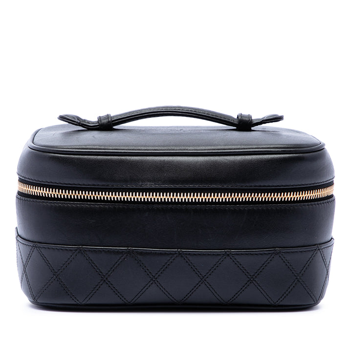 Chanel CC Matelassé Cuir d’agneau Vanity