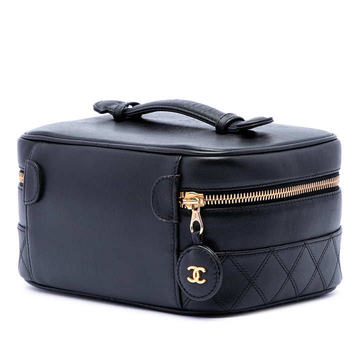 Chanel CC Matelassé Cuir d’agneau Vanity