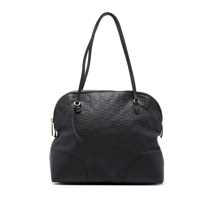 Guccissima Bree Dôme Cabas Moyen Marron