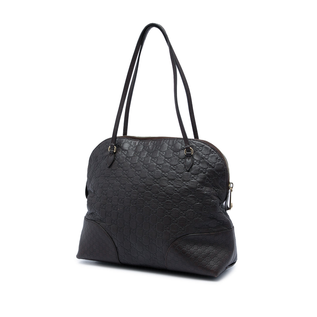 Guccissima Bree Dôme Cabas Moyen Marron