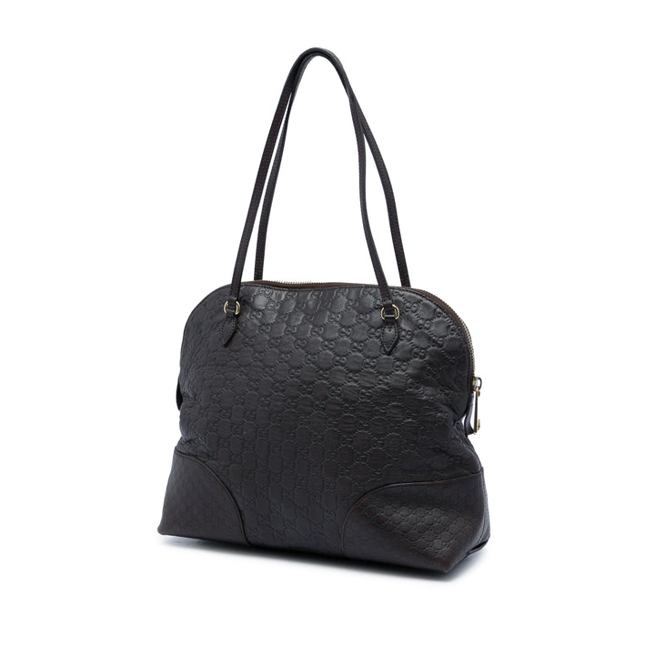 Guccissima Bree Dôme Cabas Moyen Marron