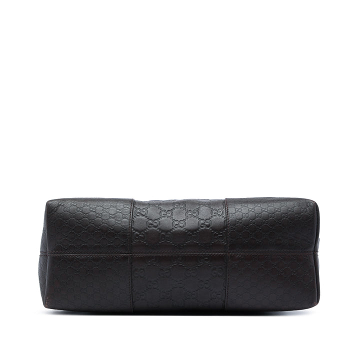 Guccissima Bree Dôme Cabas Moyen Marron