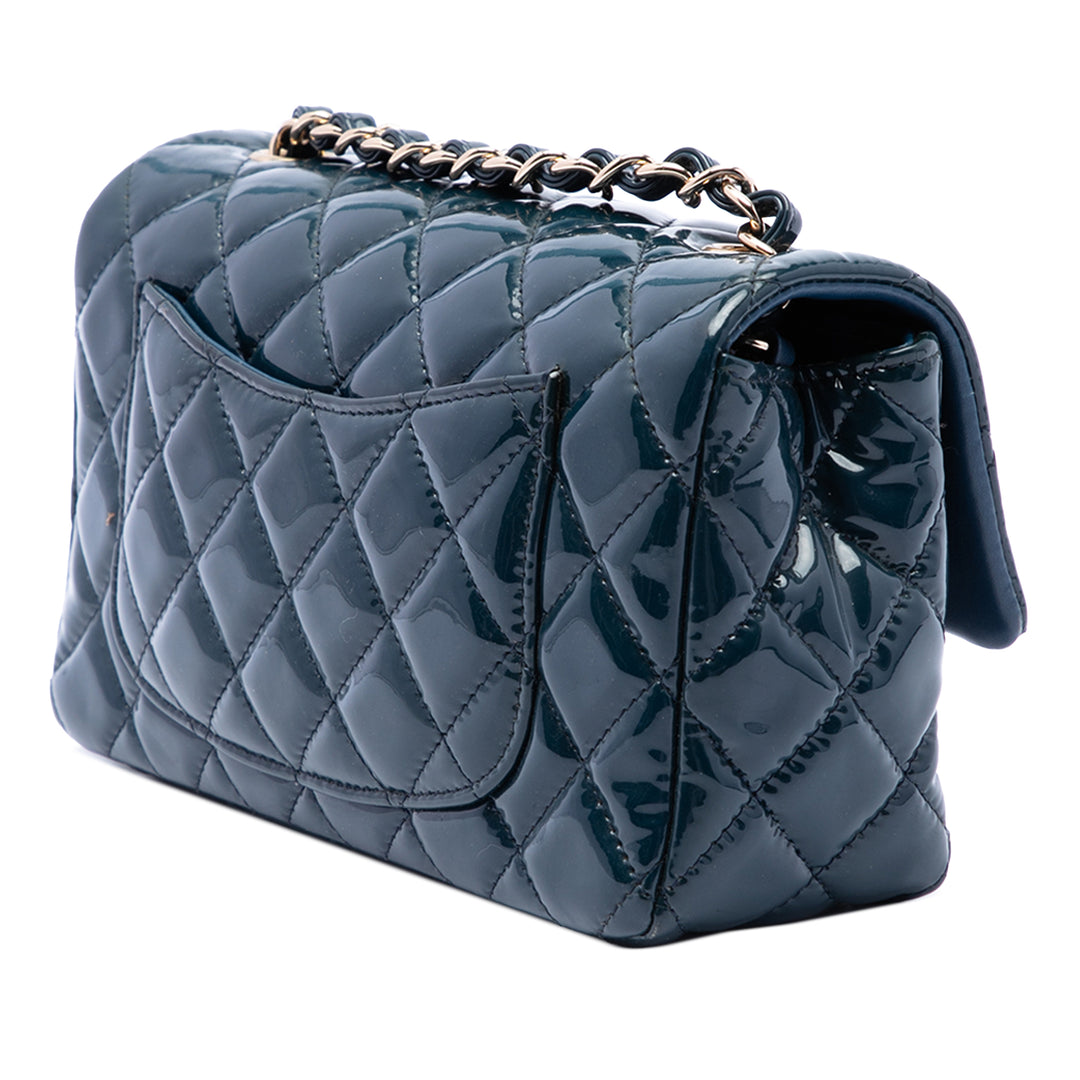 Chanel Classic Rectangulaire Rabat simple Mini Bleu
