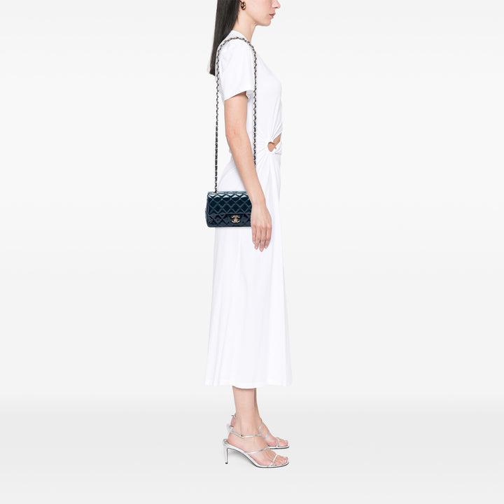 Chanel Classic Rectangulaire Rabat simple Mini Bleu