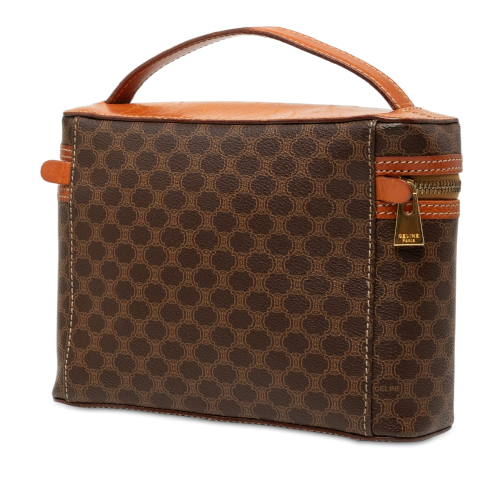 Celine Macadam Vanity Toile enduite Marron – vue 2 – GABY PARIS