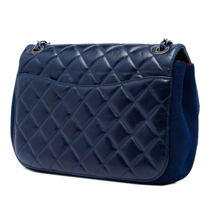 Chanel Sac bandoulière CC Matelassé et Cuir d'agneau Bleu – vue 2 – GABY PARIS